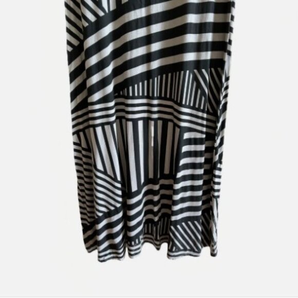 OlkaPolka Womens Maxi Dress Abstract Pattern Sleeveless Summer Size XXL Boho - Picture 6 of 11